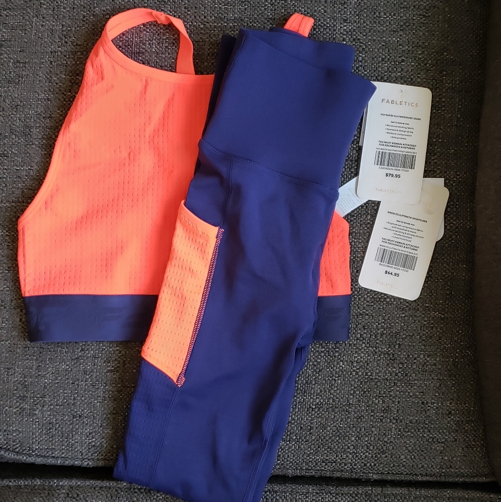 NWT Fabletics Sculptknit Set